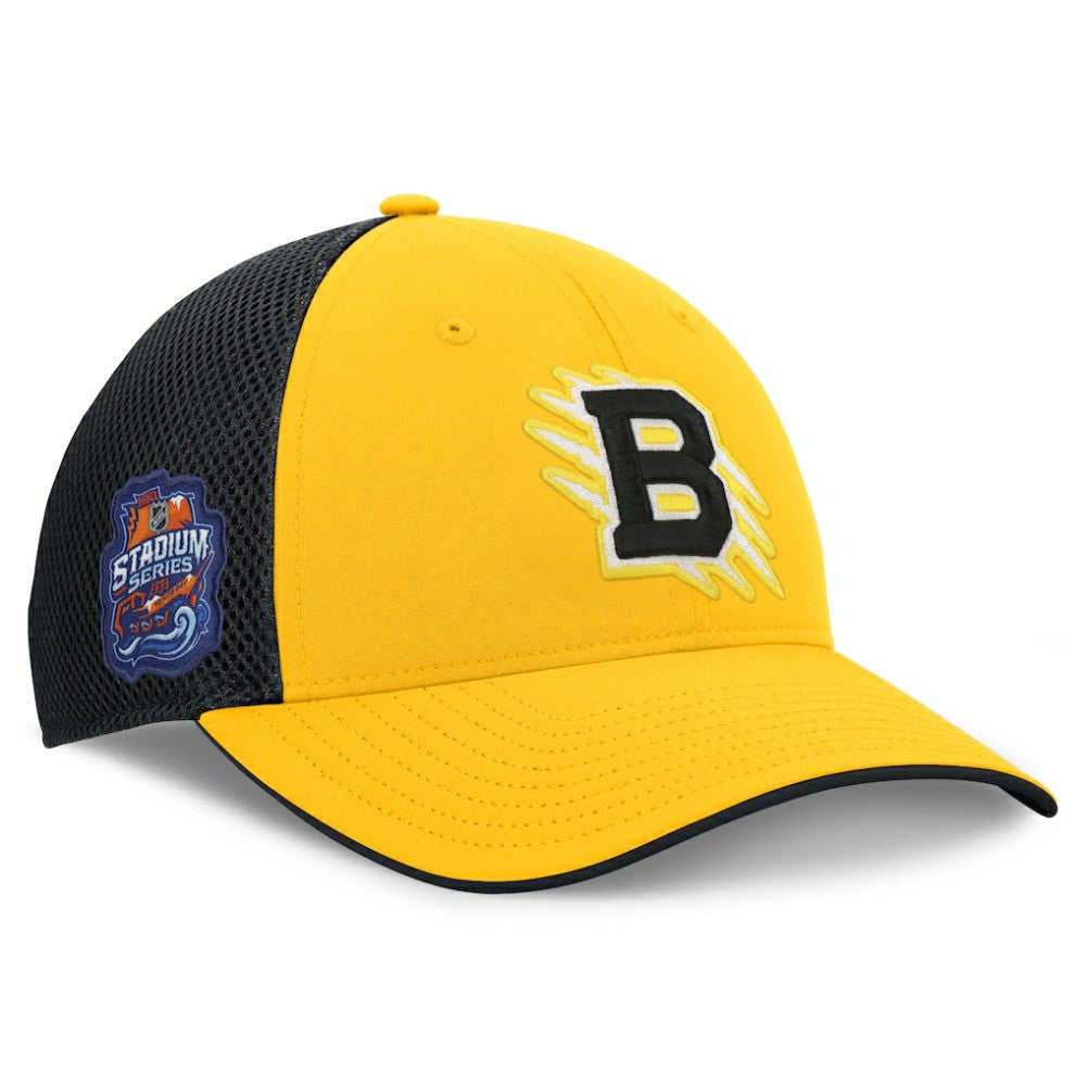 Boston Bruins Fanatics 2026 NHL Stadium Series Authentic Pro Adjustable Trucker Hat - Gold/Black | Fanatics online