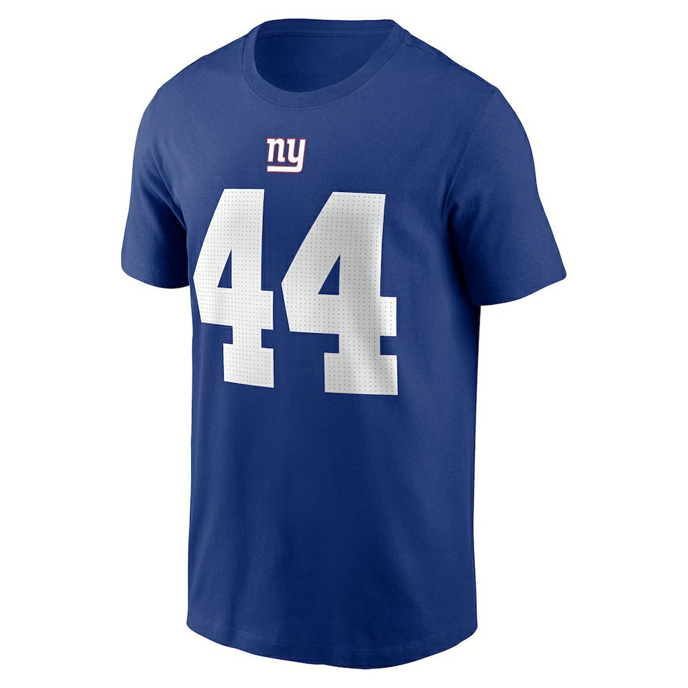 Cam Skattebo New York Giants Name & Number T-Shirt - Royal - Nike
