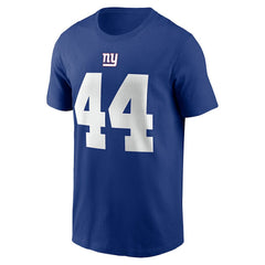 Cam Skattebo New York Giants Name & Number T-Shirt - Royal - Nike