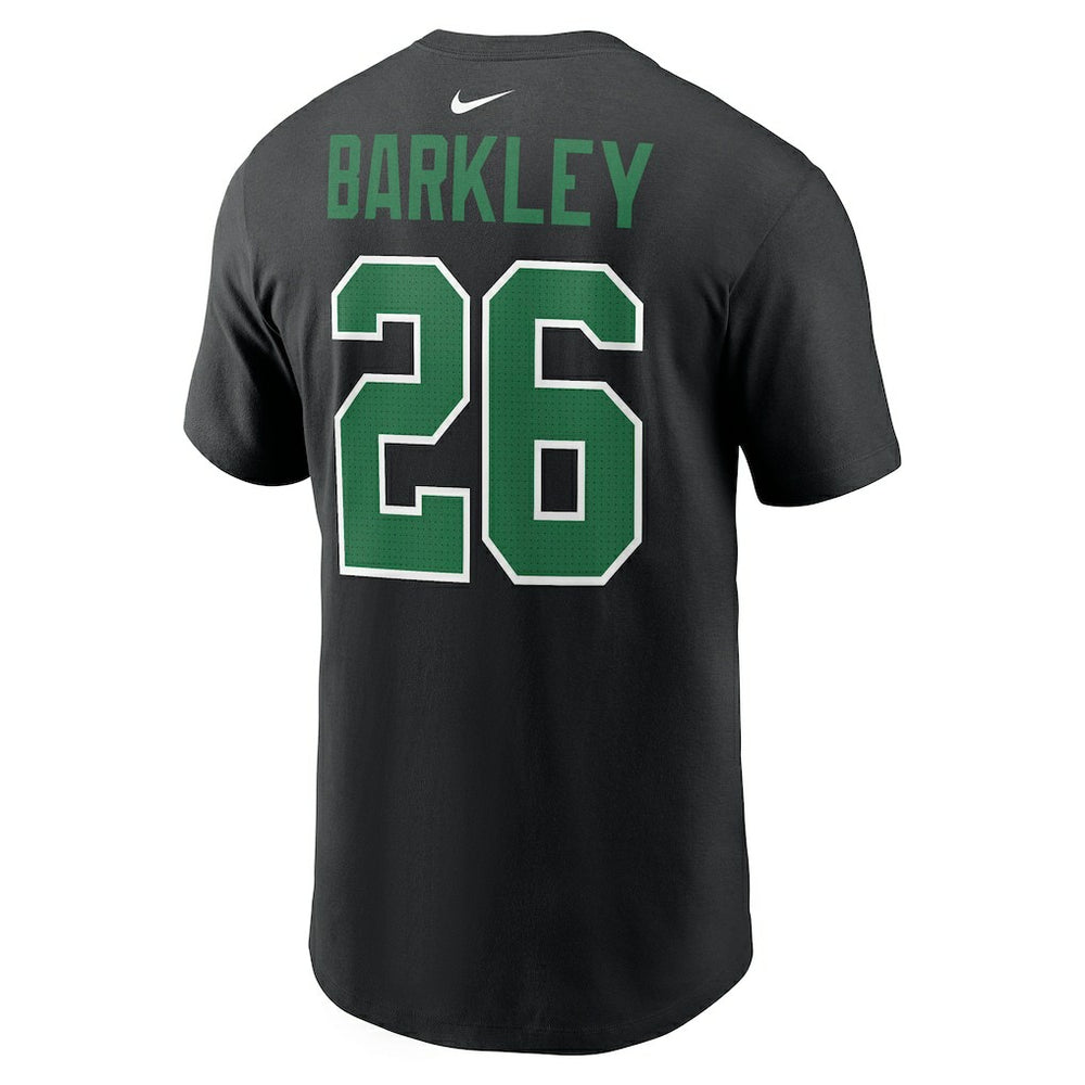 Saquon Barkley Philadelphia Eagles Player Name & Number T-Shirt - Black - Nike