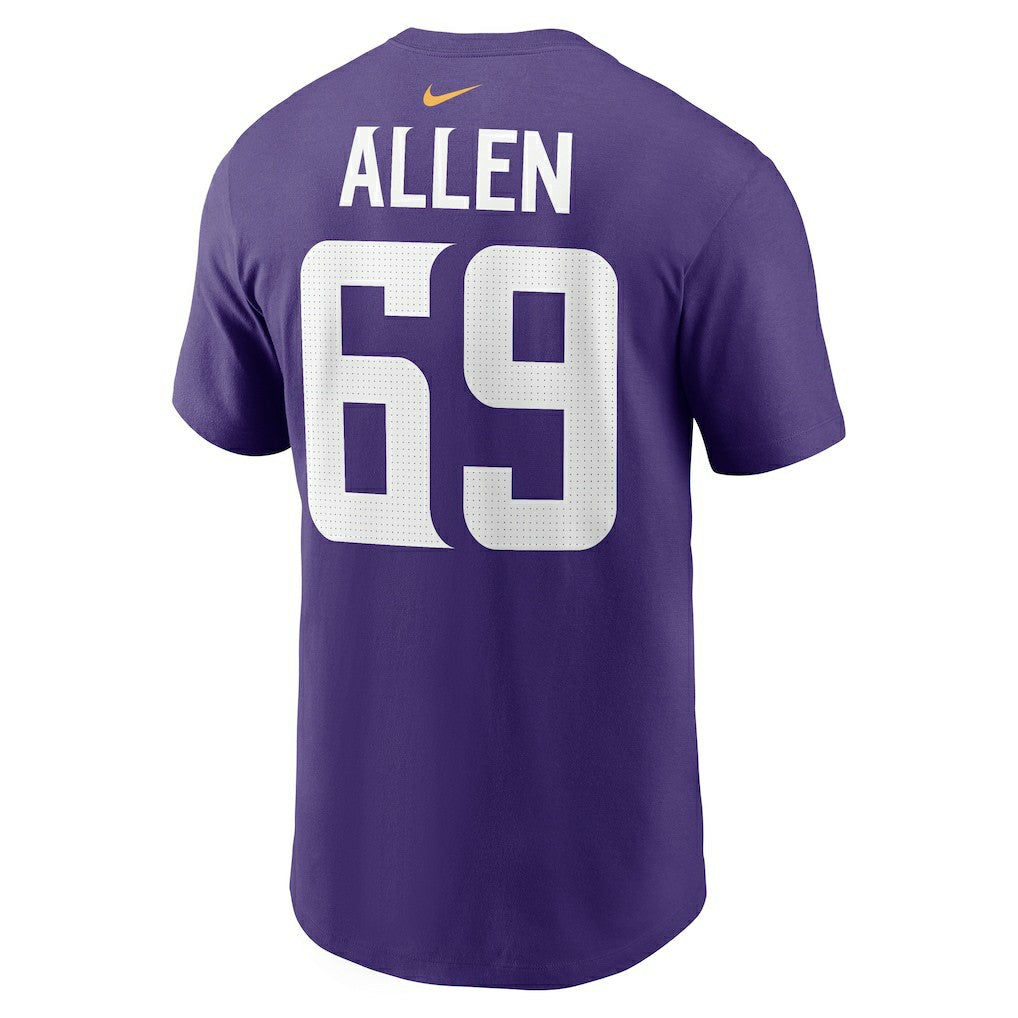 Jared Allen Minnesota Vikings Retired Player Name & Number T-Shirt - Purple - Nike