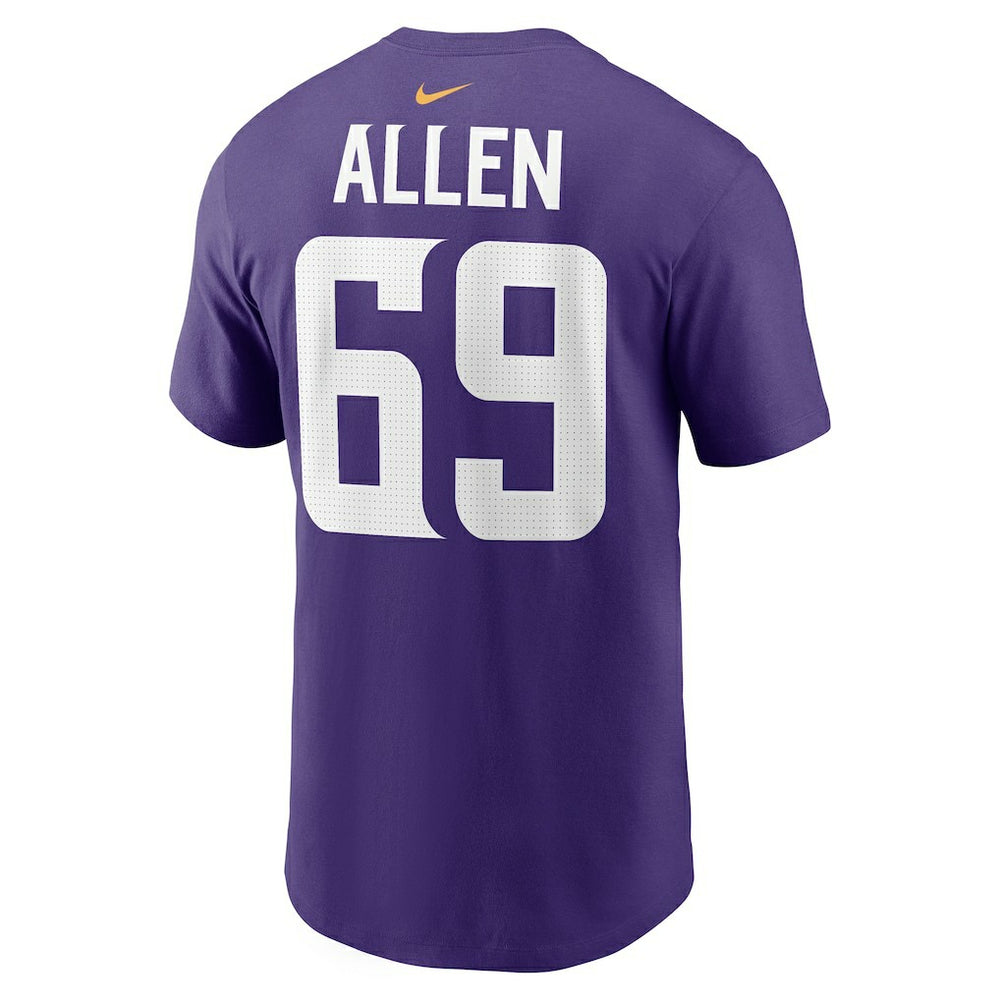 Jared Allen Minnesota Vikings Retired Player Name & Number T-Shirt - Purple - Nike