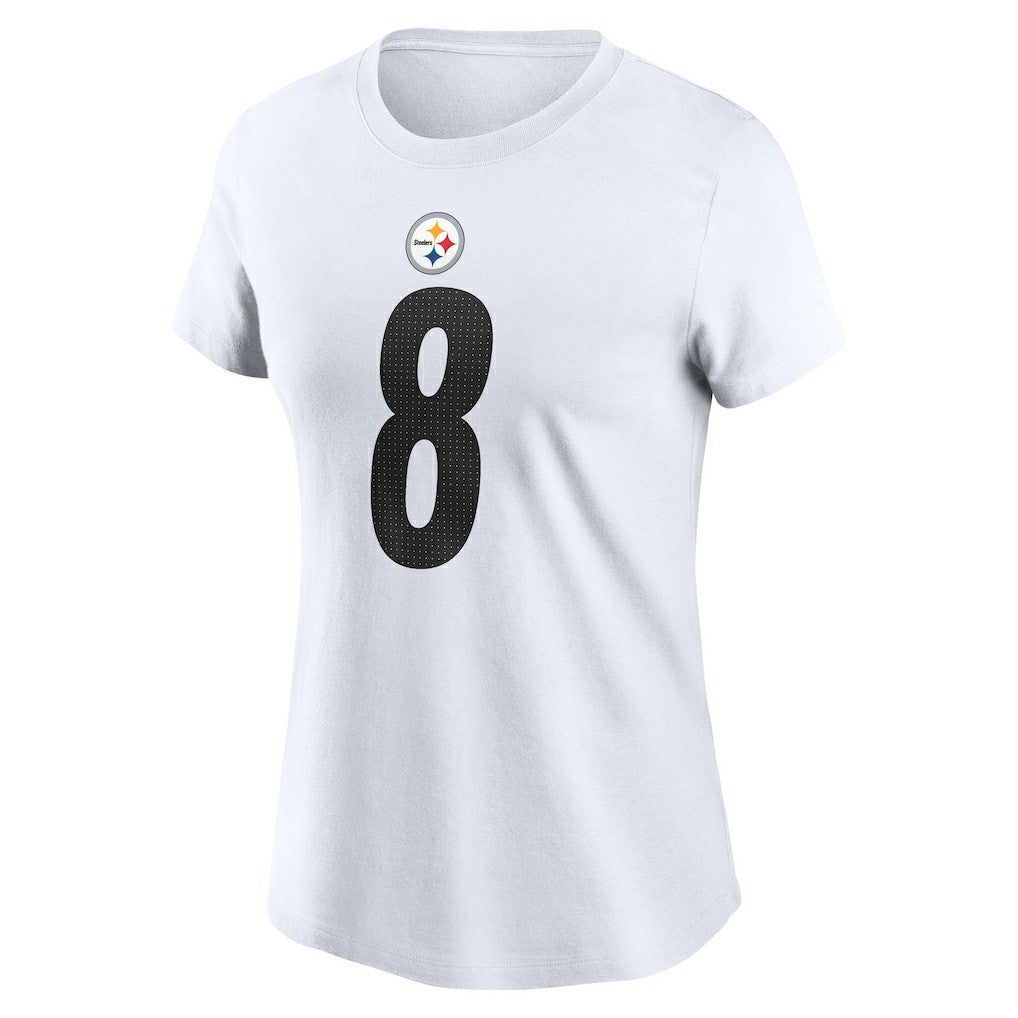 Aaron Rodgers Pittsburgh Steelers Women's Name & Number T-Shirt - White - Nike