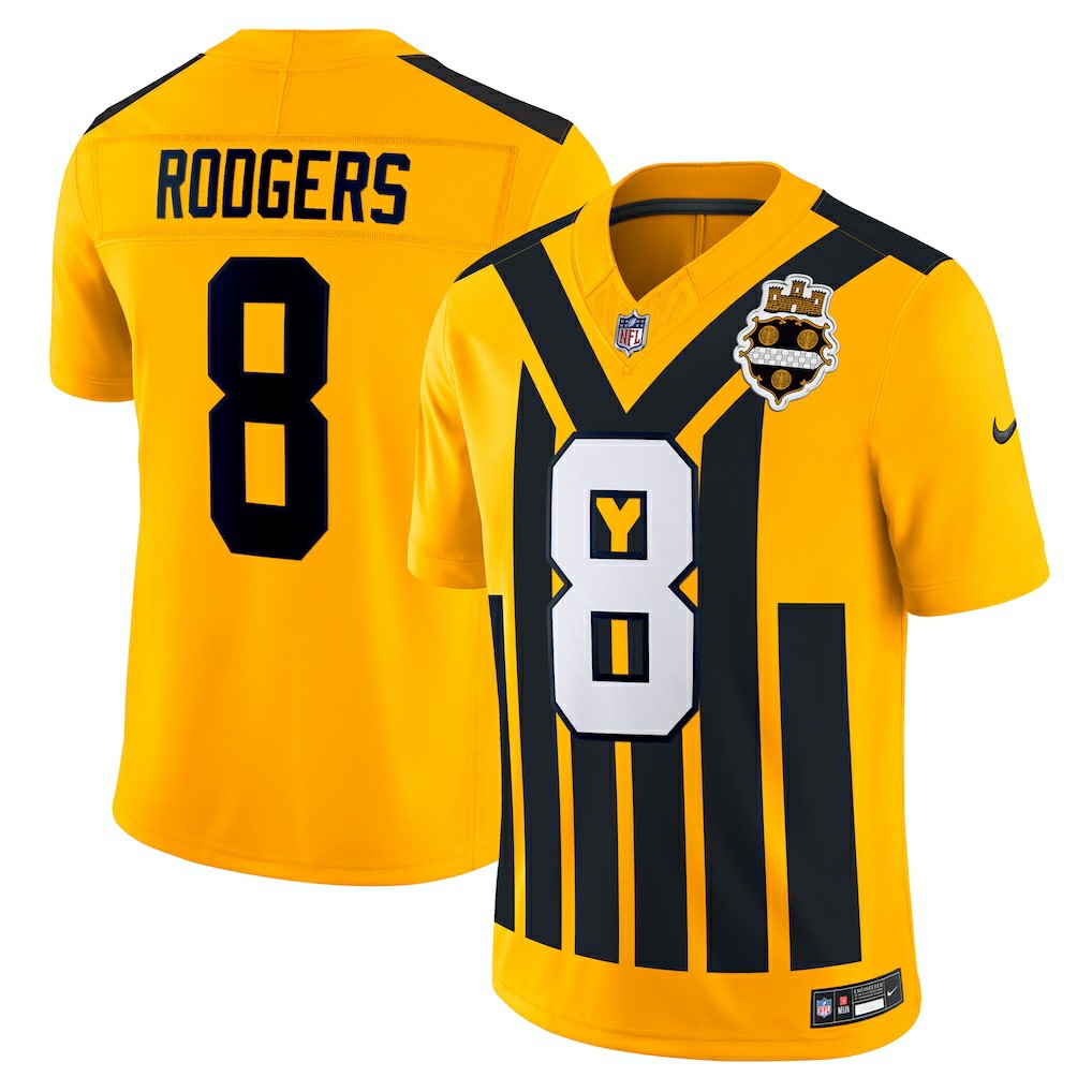 Aaron Rodgers Pittsburgh Steelers Alternate Vapor F.U.S.E. Limited Jersey - Gold - Nike