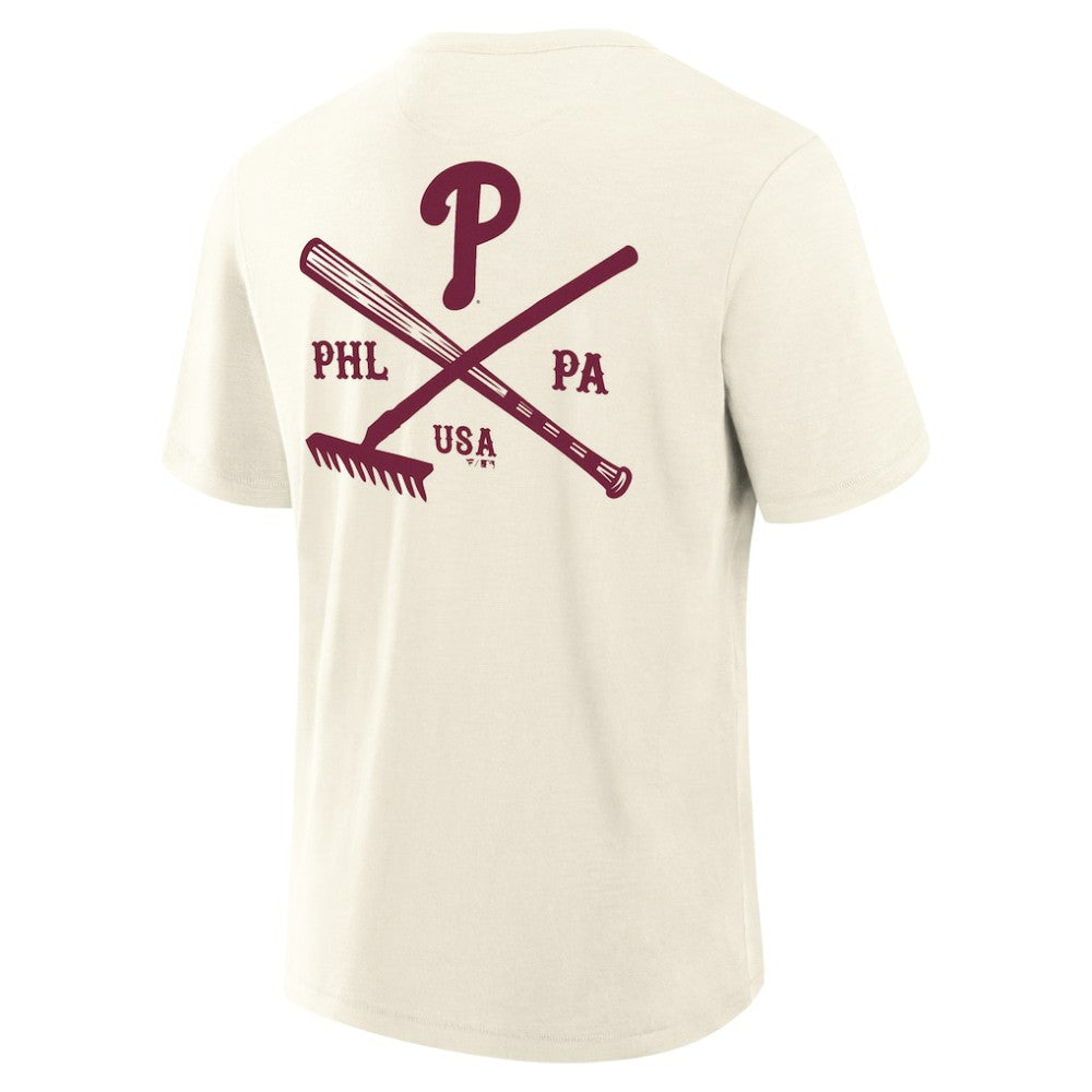 Philadelphia Phillies Fanatics Nostalgia Stadium Slub T-Shirt Sale