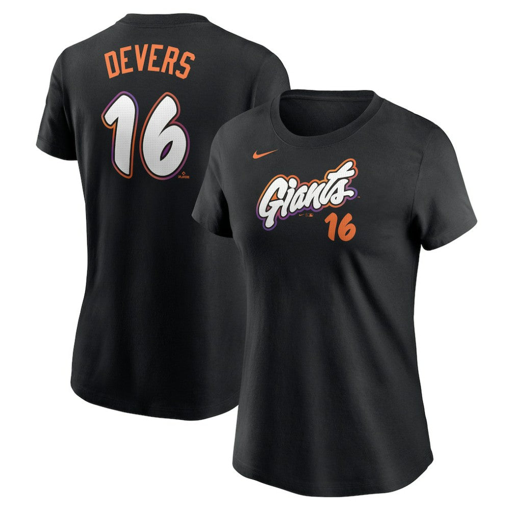 Rafael Devers San Francisco Giants Nike Women's 2025 City Connect Fuse Name & Number T-Shirt for sale