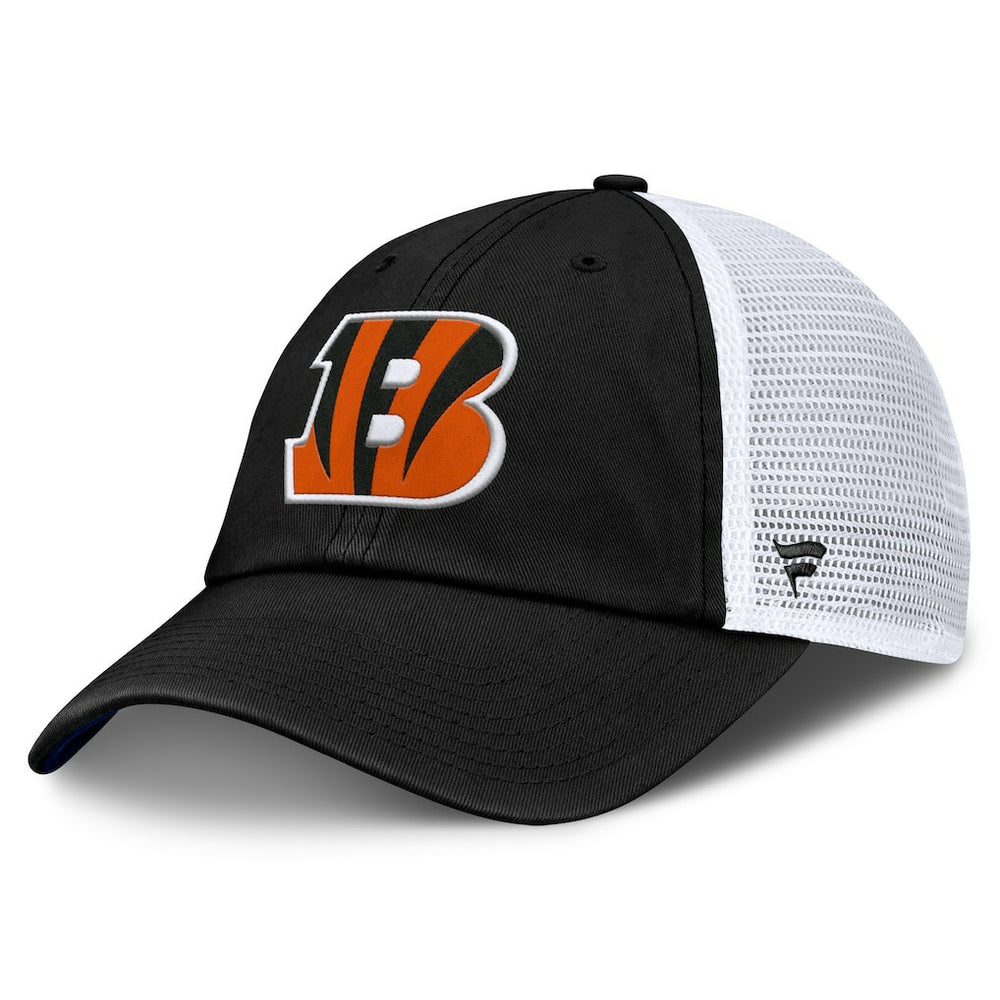 Cincinnati Bengals Trucker Adjustable Hat - Black/White - Fanatics
