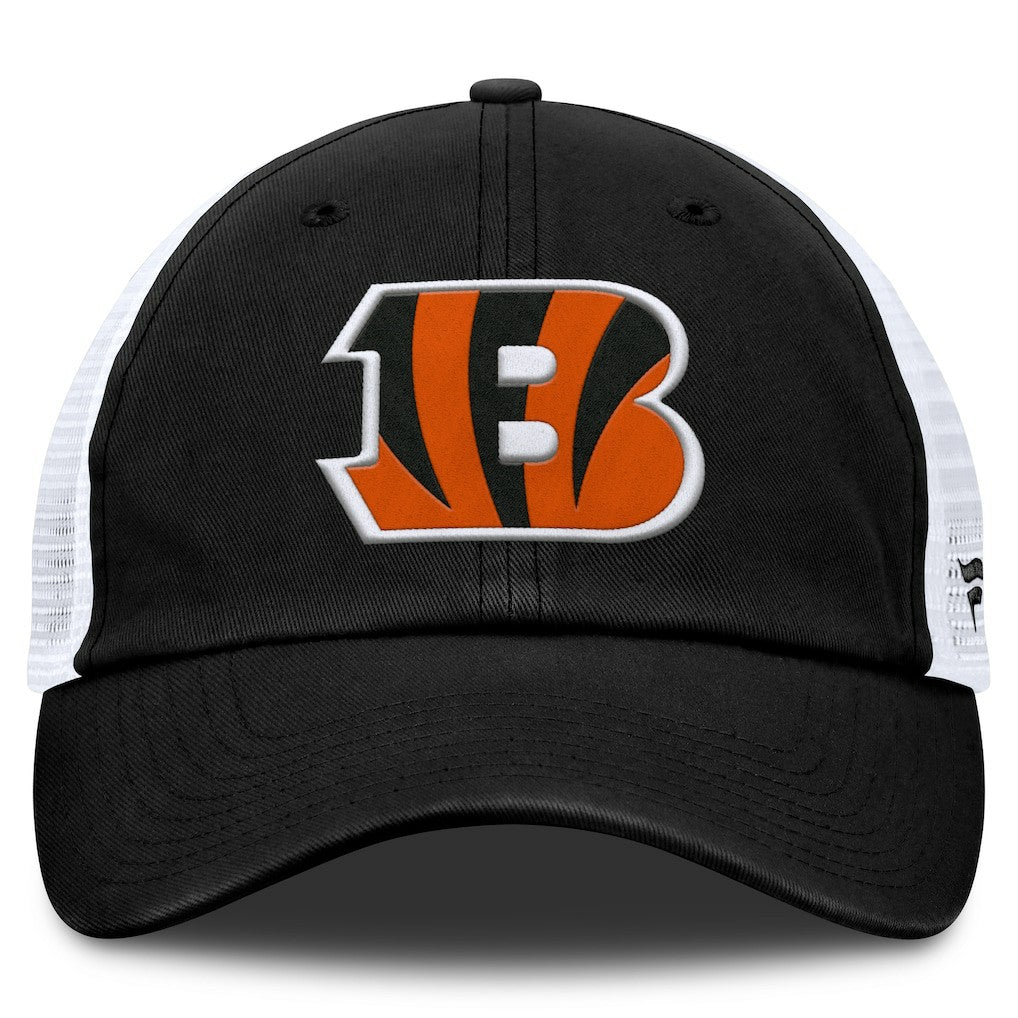 Cincinnati Bengals Trucker Adjustable Hat - Black/White - Fanatics
