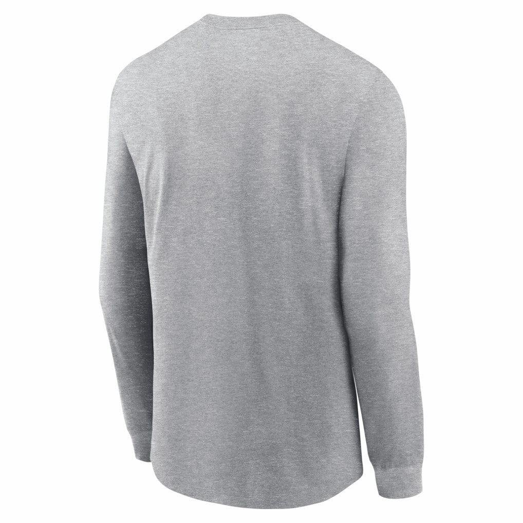 New England Patriots Super Bowl LX Fast As Fast Gets Long Sleeve T-Shirt - Heather Gray - Nike