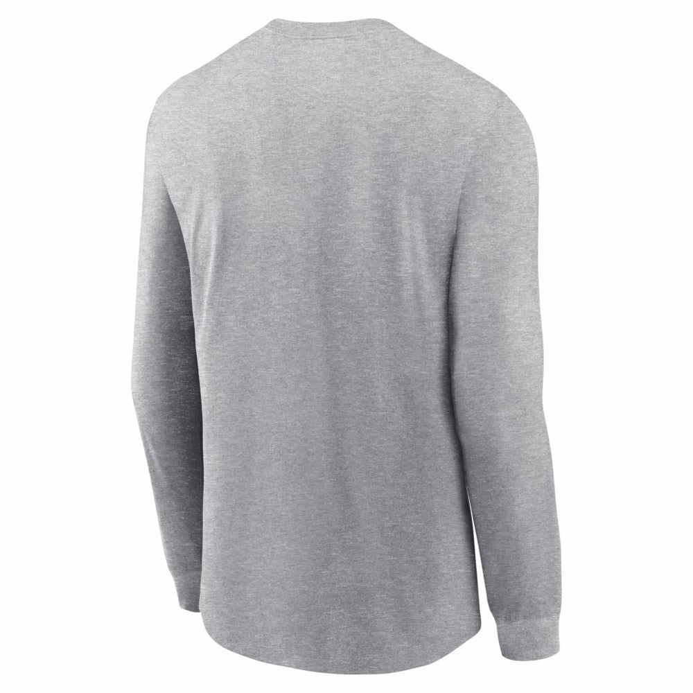 New England Patriots Super Bowl LX Fast As Fast Gets Long Sleeve T-Shirt - Heather Gray - Nike