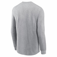 New England Patriots Super Bowl LX Fast As Fast Gets Long Sleeve T-Shirt - Heather Gray - Nike