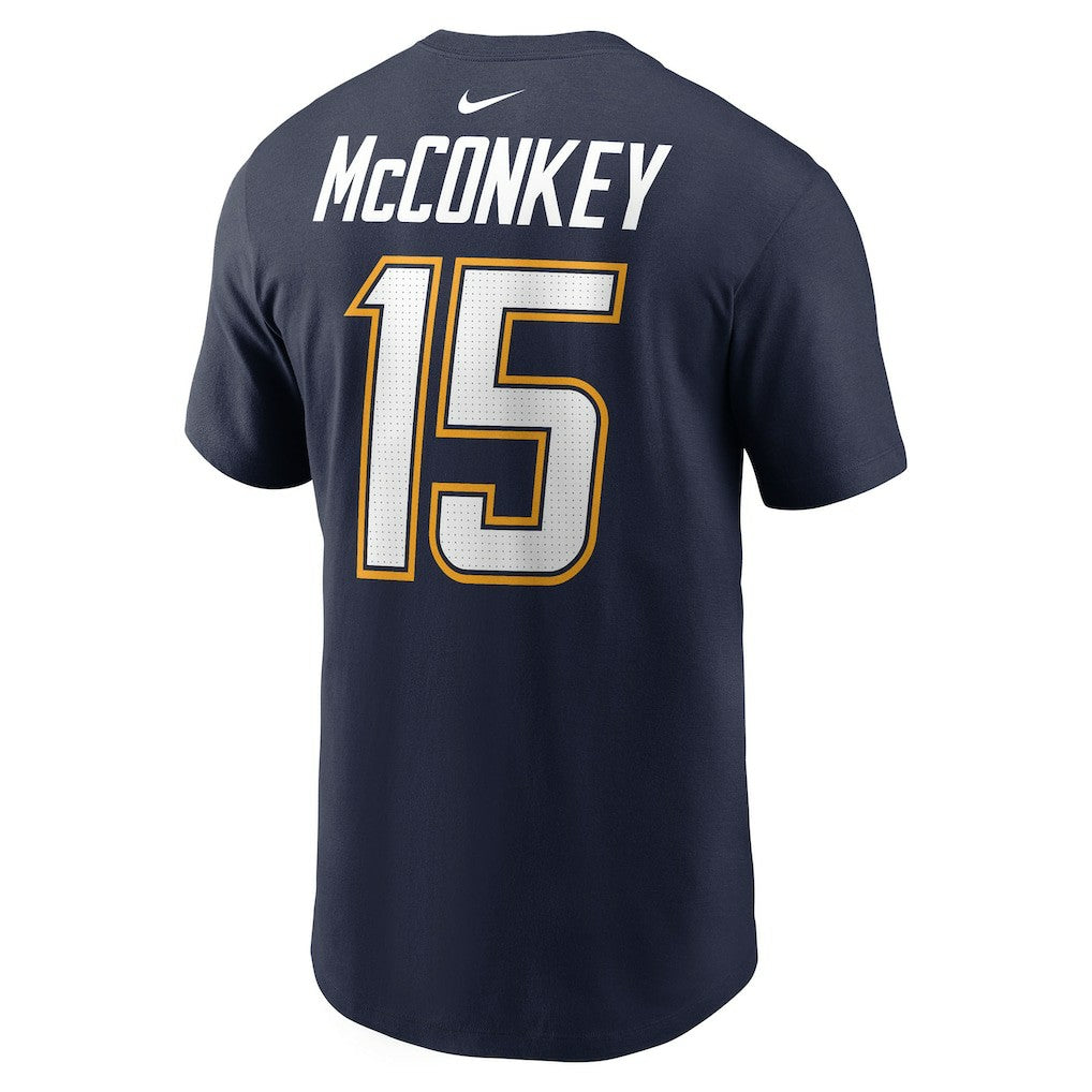 Ladd McConkey Los Angeles Chargers Alternate Super Chargers Name & Number T-Shirt - Navy - Nike