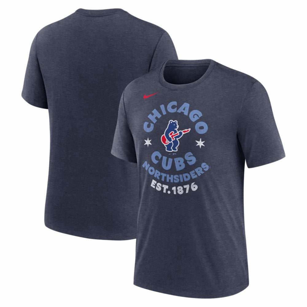 Chicago Cubs Nike Electric Bear Tri-Blend T-Shirt Near Me