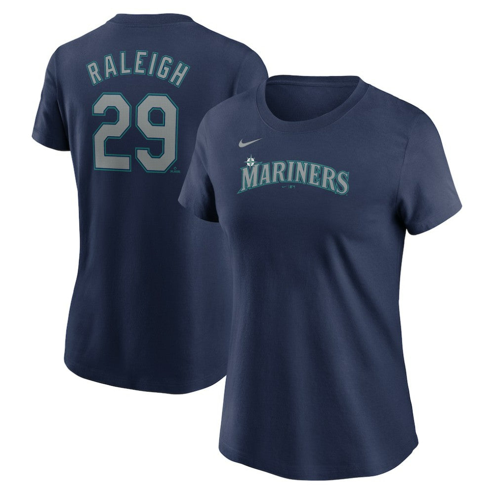 Cal Raleigh Seattle Mariners Nike Women's Cooperstown Collection Fuse Name & Number T-Shirt for sale