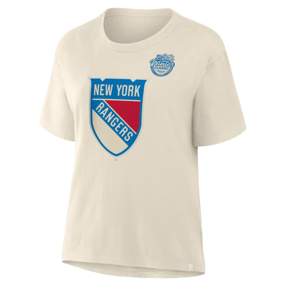 New York Rangers Fanatics Women's 2026 NHL Winter Classic T-Shirt - Cream | Fanatics sale