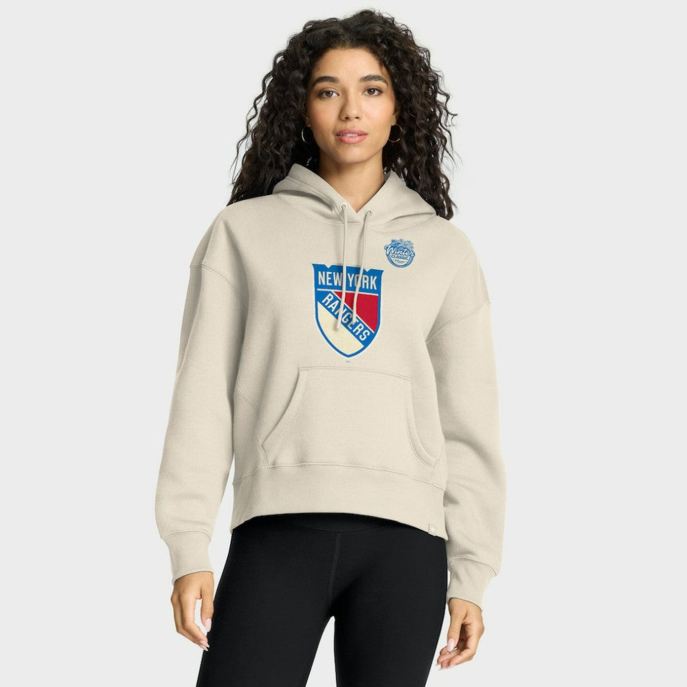 New York Rangers Fanatics Women's 2026 NHL Winter Classic Hoodie - Cream | Fanatics Lifestyle