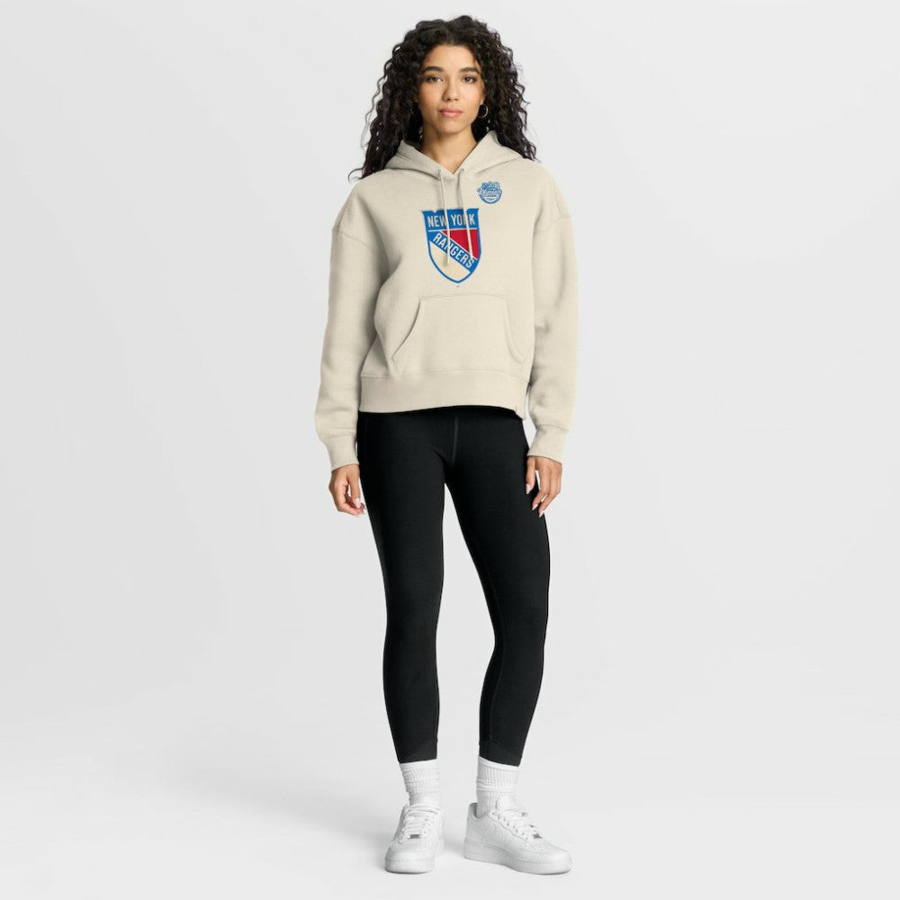 New York Rangers Fanatics Women's 2026 NHL Winter Classic Hoodie - Cream | Fanatics Lifestyle