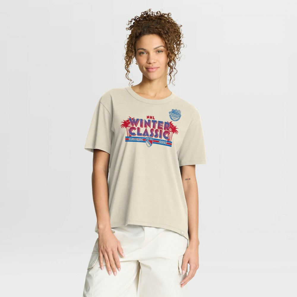New York Rangers Fanatics Women's 2026 NHL Winter Classic T-Shirt - Cream | Fanatics discount