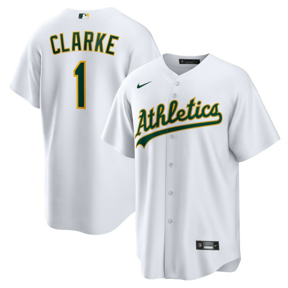 Denzel Clarke Athletics Nike Home Replica Jersey Discount