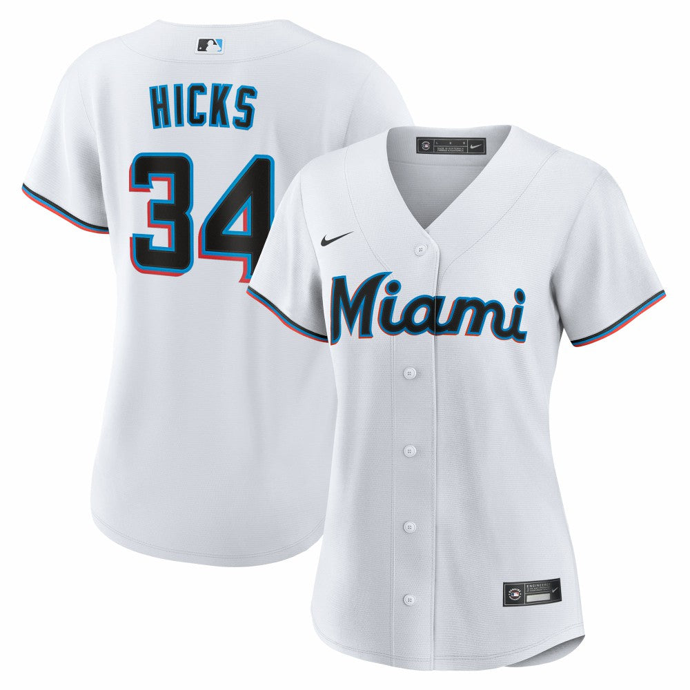 Liam Hicks Miami Marlins Nike Women's Home Replica Jersey Online