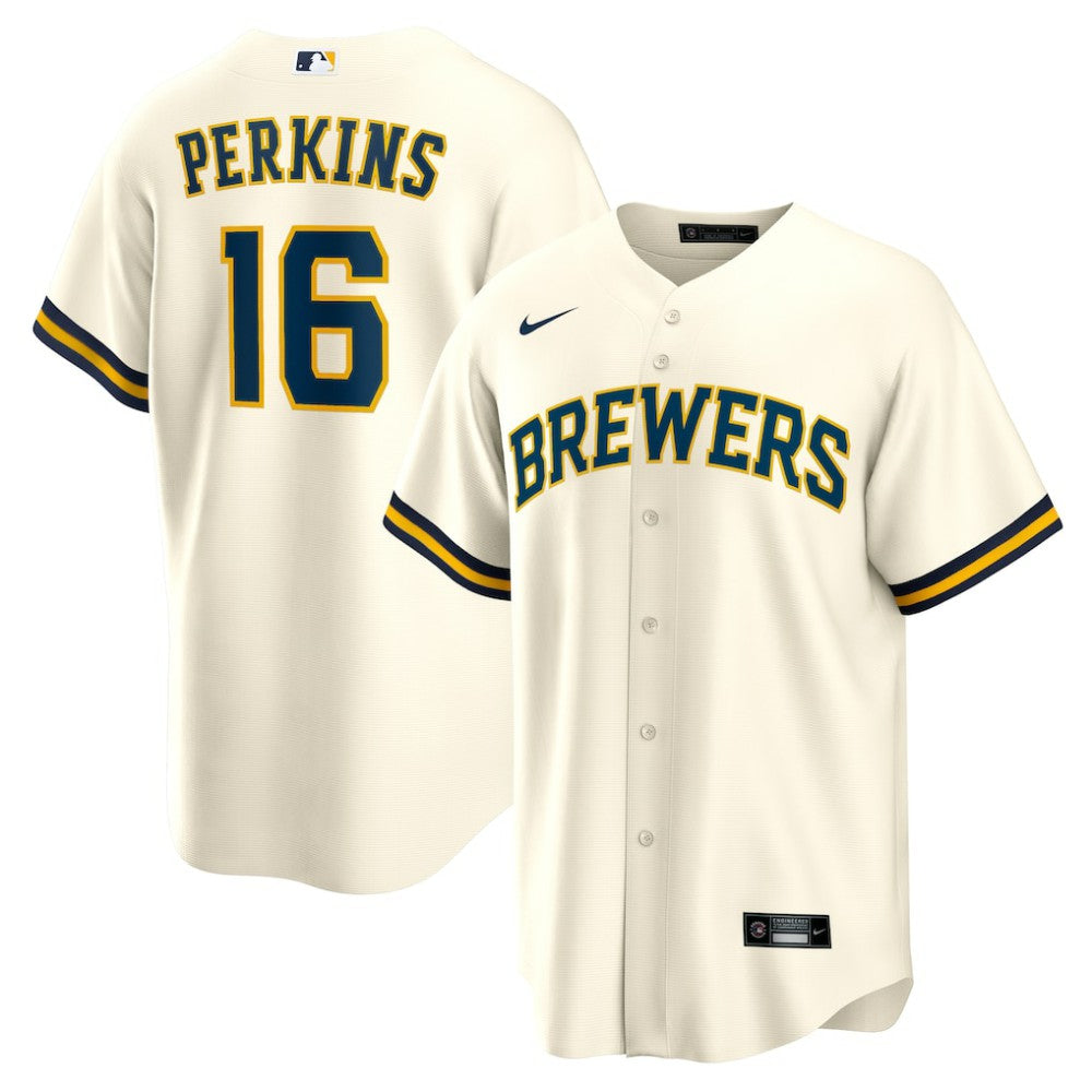 Blake Perkins Milwaukee Brewers Nike Home Replica Jersey for sale