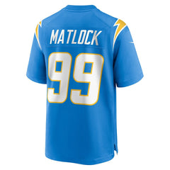 Scott Matlock Los Angeles Chargers Team Game Jersey - Powder Blue - Nike