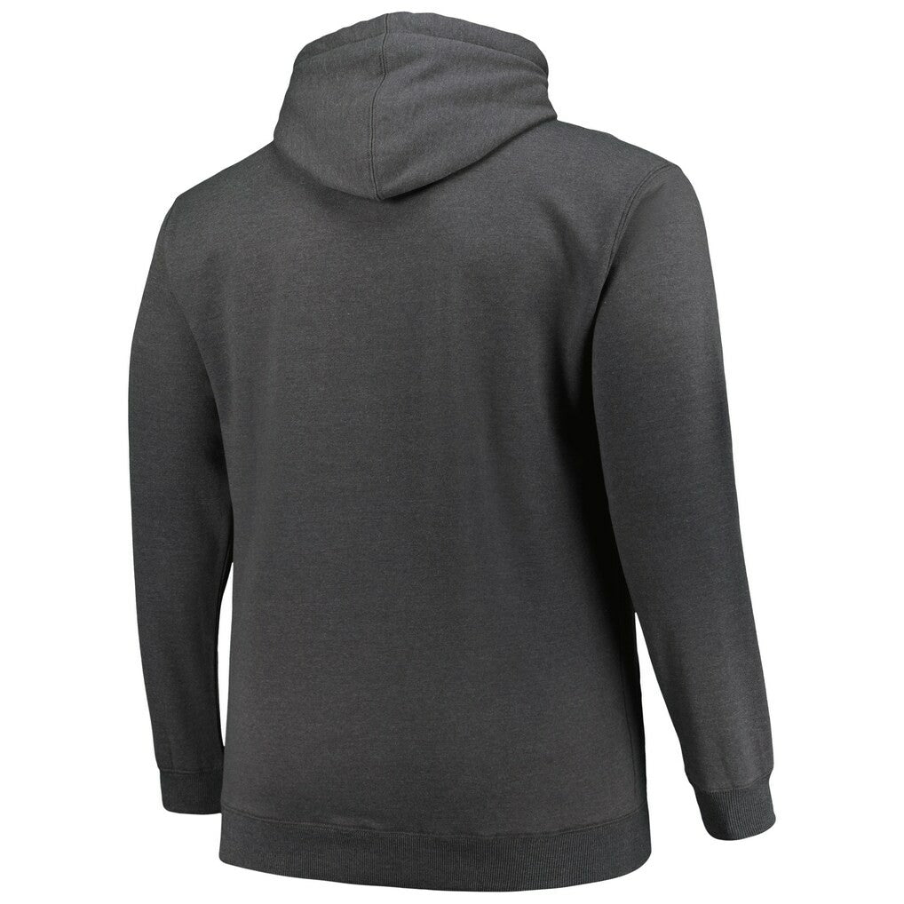 Jacksonville Jaguars Big & Tall Pullover Hoodie - Heather Charcoal - Fanatics