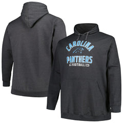 Carolina Panthers Big & Tall Pullover Hoodie - Heather Charcoal - Fanatics