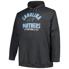 Carolina Panthers Big & Tall Pullover Hoodie - Heather Charcoal - Fanatics