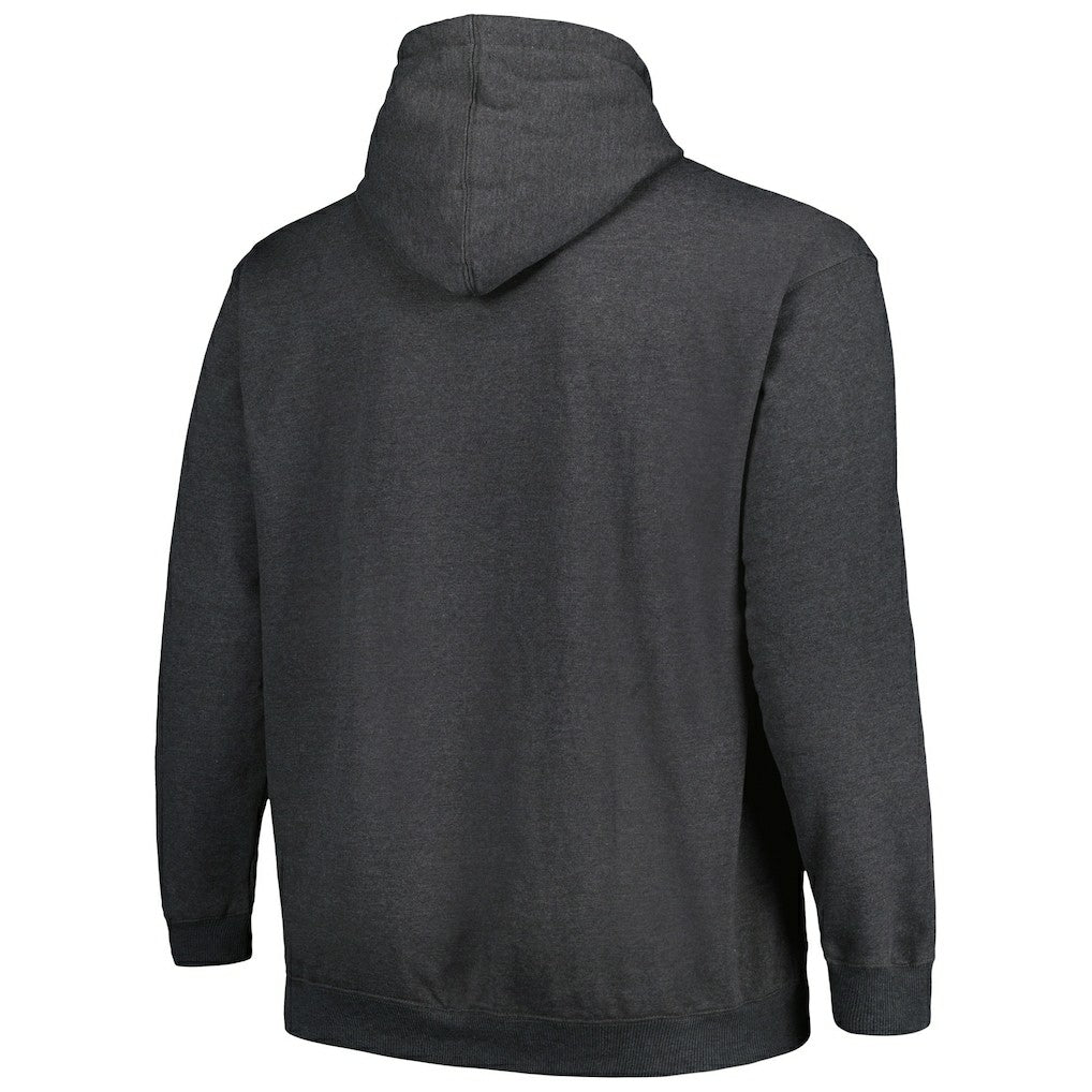Seattle Seahawks Big & Tall Pullover Hoodie - Heather Charcoal - Fanatics
