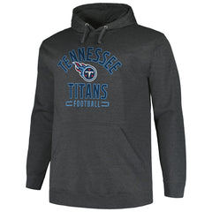 Tennessee Titans Big & Tall Pullover Hoodie - Heather Charcoal - Fanatics