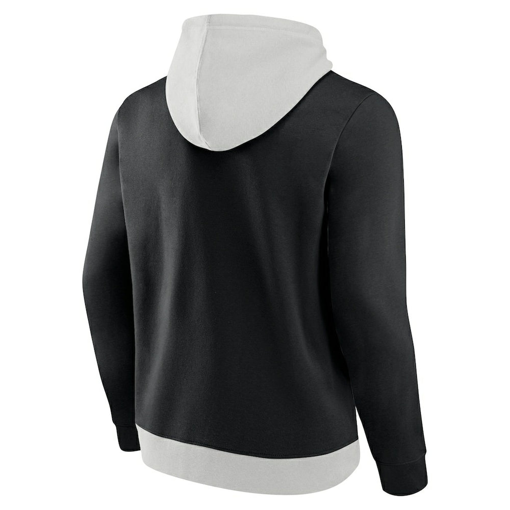 New Orleans Saints Big & Tall Team Fleece Pullover Hoodie - Silver/Black - Fanatics