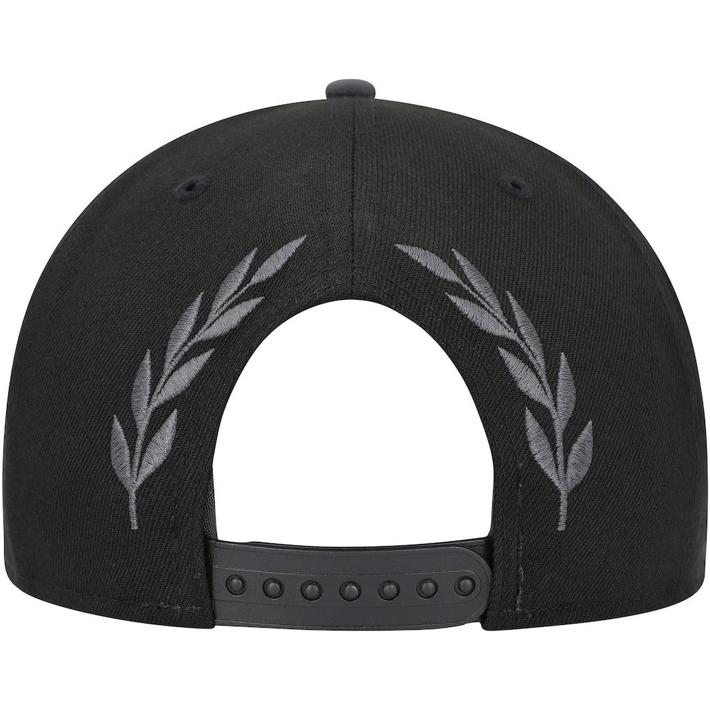 New Era Brooklyn Nets Back Laurels 9FIFTY Snapback Hat Black