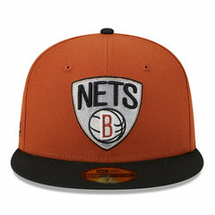 New Era Brooklyn Nets Two-Tone 59FIFTY Fitted Hat Rust/Black