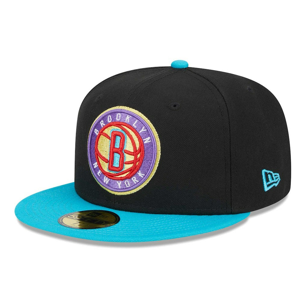 New Era Brooklyn Nets Arcade Scheme 59FIFTY Fitted Hat Black/Turquoise
