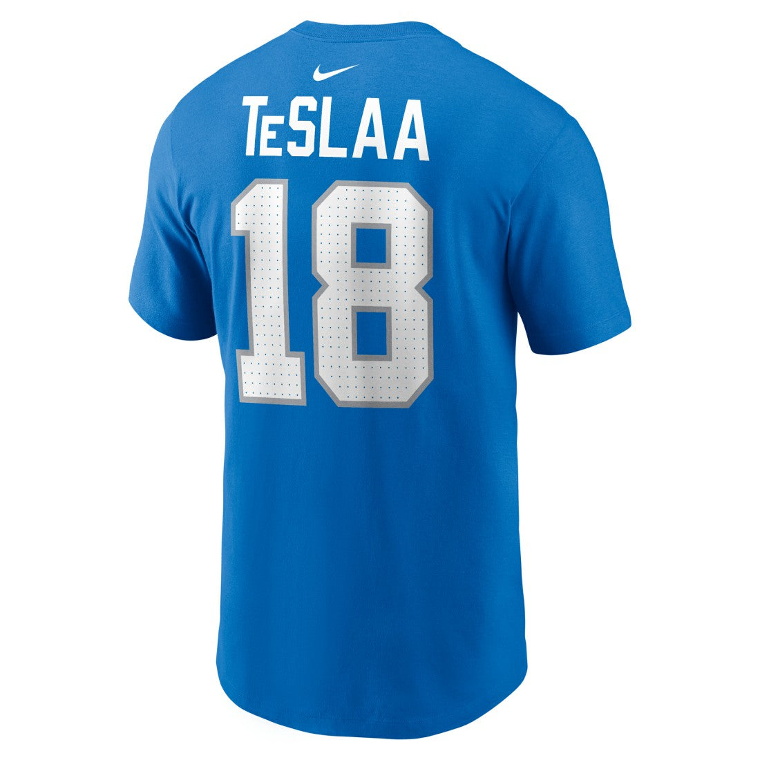 Isaac TeSlaa Detroit Lions Name & Number T-Shirt - Blue - Nike