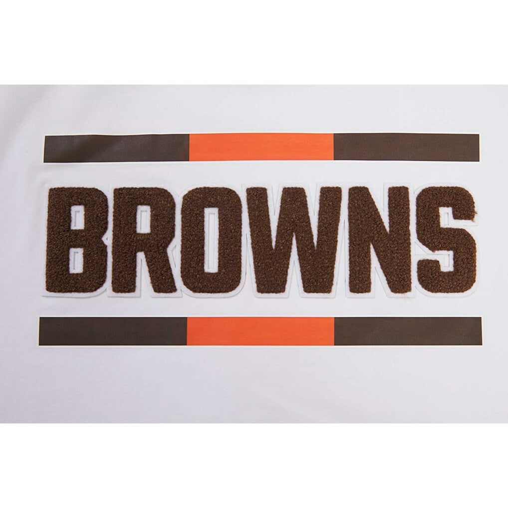 Cleveland Browns Pro Standard Women's New Helmet Capsule Cropped T-Shirt - White - NFL