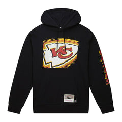Kansas City Chiefs Gridiron Classics Big Face 7.0 Pullover Hoodie - Black - Mitchell & Ness