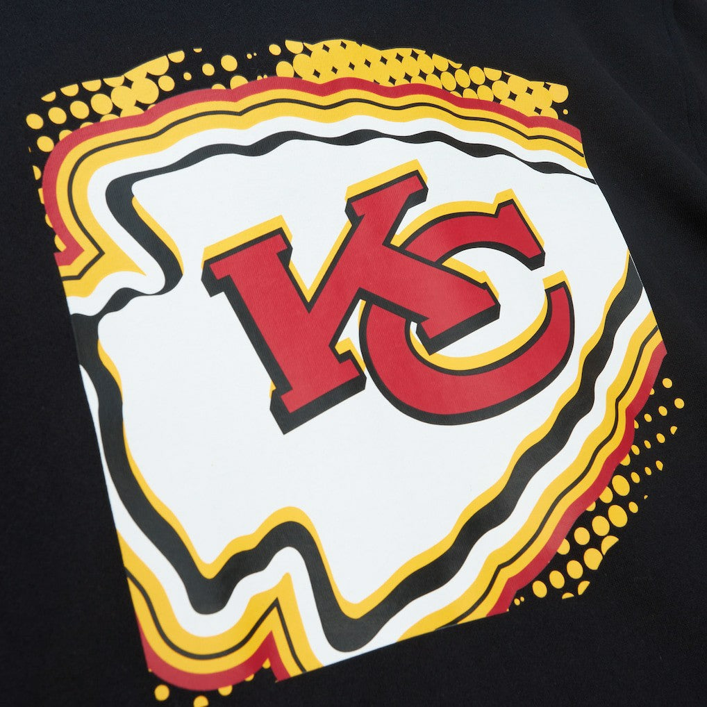 Kansas City Chiefs Gridiron Classics Big Face 7.0 Pullover Hoodie - Black - Mitchell & Ness