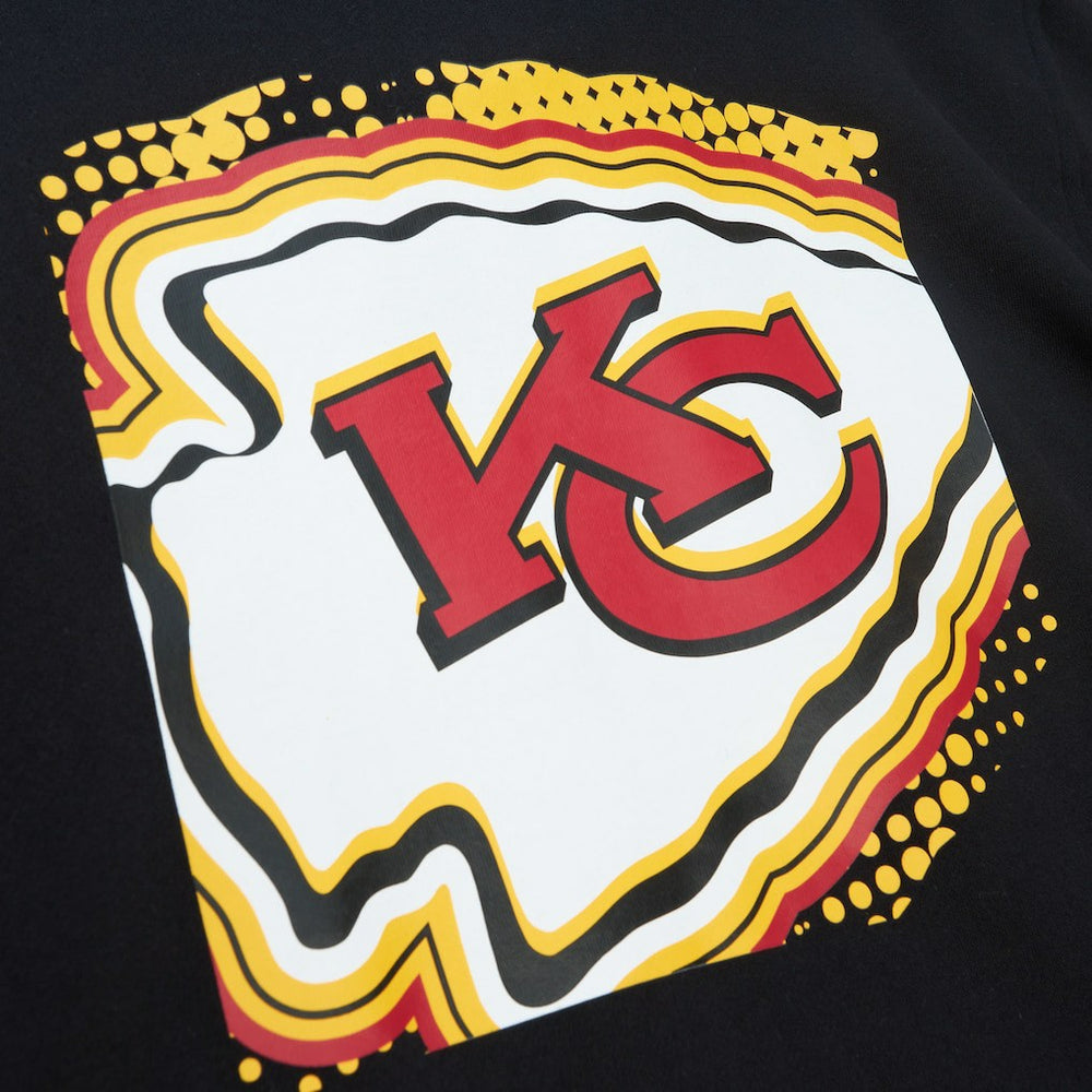 Kansas City Chiefs Gridiron Classics Big Face 7.0 Pullover Hoodie - Black - Mitchell & Ness