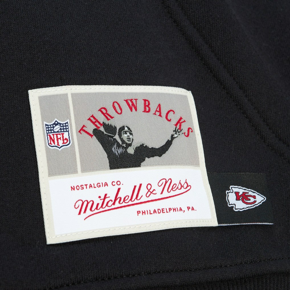 Kansas City Chiefs Gridiron Classics Big Face 7.0 Pullover Hoodie - Black - Mitchell & Ness