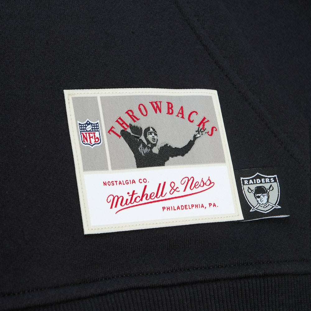 Las Vegas Raiders Gridiron Classics Big Face 7.0 Pullover Hoodie - Black - Mitchell & Ness