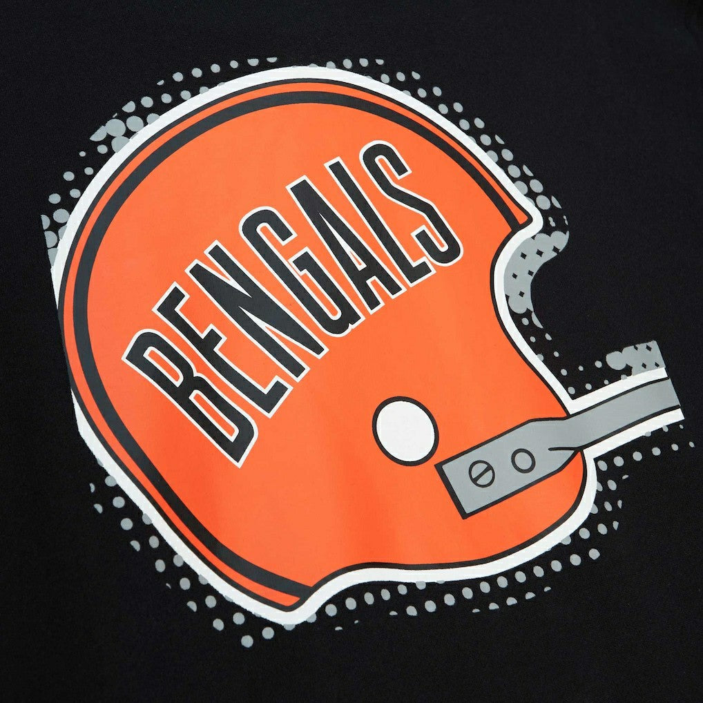 Cincinnati Bengals Gridiron Classics Big Face 7.0 Pullover Hoodie - Black - Mitchell & Ness