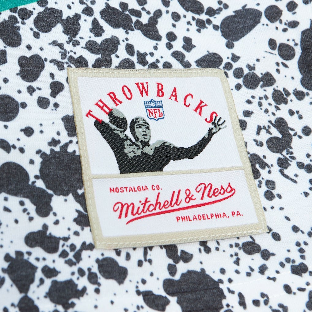 New York Jets Team Burst Sublimated T-Shirt - White - Mitchell & Ness