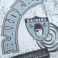 Las Vegas Raiders Team Burst Sublimated T-Shirt - White - Mitchell & Ness