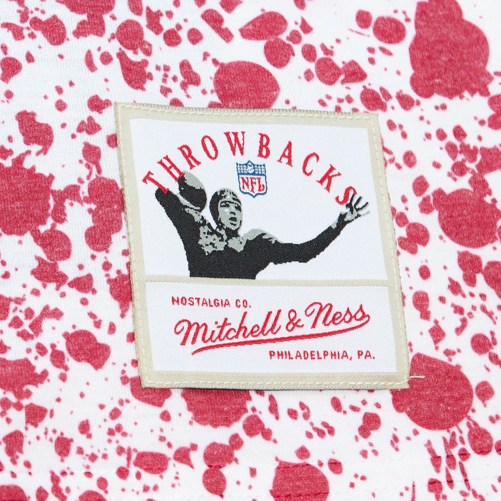 Arizona Cardinals Team Burst Sublimated T-Shirt - White - Mitchell & Ness