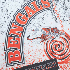 Cincinnati Bengals Team Burst Sublimated T-Shirt - White - Mitchell & Ness
