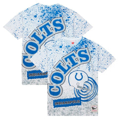 Indianapolis Colts Team Burst Sublimated T-Shirt - White - Mitchell & Ness