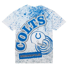 Indianapolis Colts Team Burst Sublimated T-Shirt - White - Mitchell & Ness