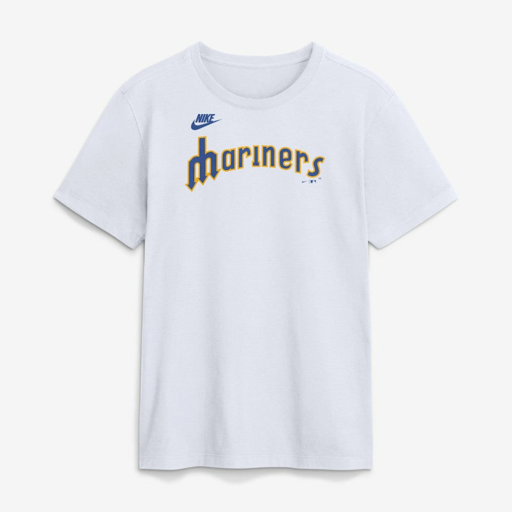 Seattle Mariners Nike Cooperstown Collection Wordmark T-Shirt Discount